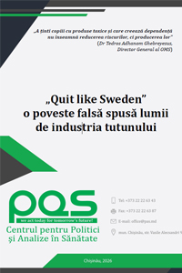 „Quit like Sweden” o poveste falsă spusă lumii de industria tutunului
